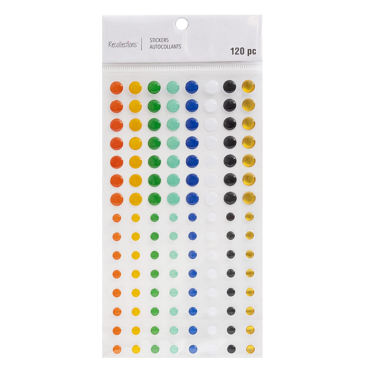 Multicolour Enamel Dot Stickers by Recollections™